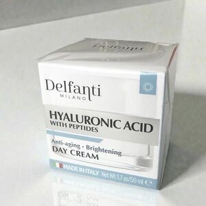 Delfanti Milano Hyaluronic With Peptides Day Cream 1.7 oz/ 50mL Made in Italy